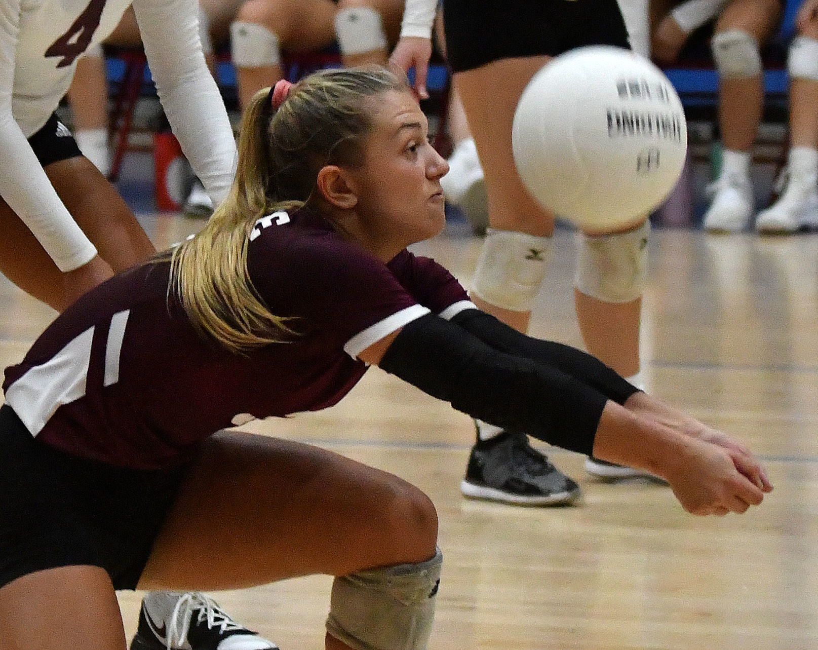 Moline at Davenport Central volleyball